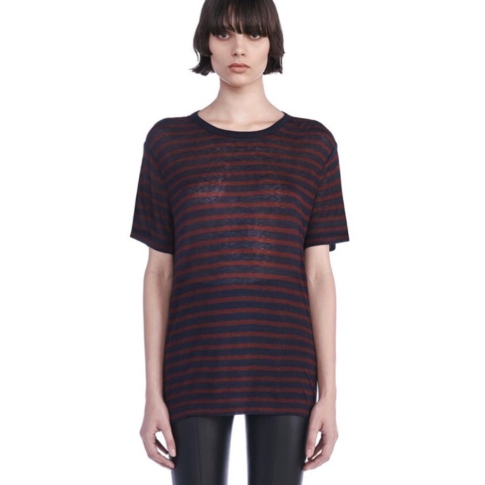 T by Alexander Wang stripe relaxed fit tee.